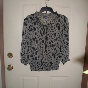 Isabella Rodriguez animal print top size L